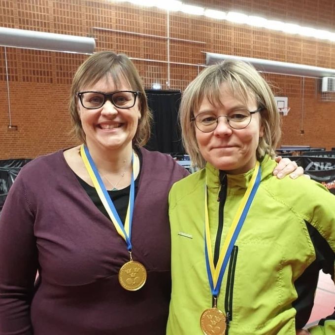 Lena Johnsson/Katarina Åmark Winnö IF Guld Damdubbel 50