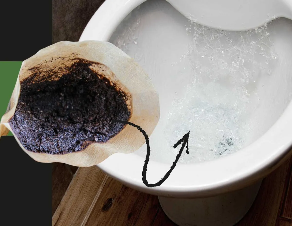 Kaffesump i toaletten: en trend som kan sluta i rörfiasko