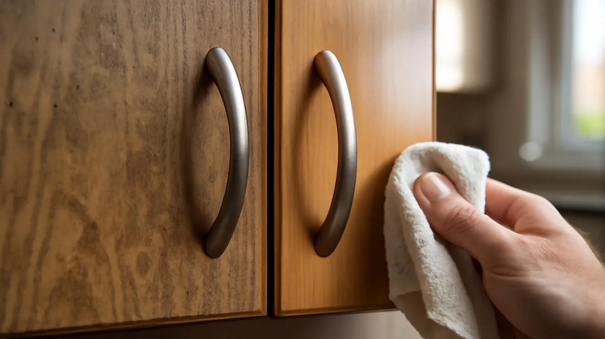 Enkelt knep för renare köksskåp
